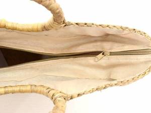 2025 nouveau Style fait à la main femmes paille sac fourre-tout de haute qualité fibre naturelle fermeture à glissière et bouton fermeture brodé décoration Vietnam - Product Image 4