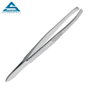 État chirurgical Haute qualité Nouveau design Finition professionnelle Dull J2 Acier inoxydable Pointe inclinée Pince à épiler à sourcils durable - Product Image 1