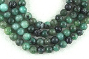 Cuentas de piedras preciosas de Esmeralda verde Natural suave grado AAA 4-6mm collar hecho a mano DIY colgante de bebé joyería certificada por terceros - Product Image 4