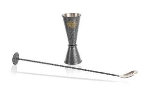 Juego de barras de cóctel de acero inoxidable con revestimiento negro, combinación de 6 piezas, fabricante indio - Product Image 3