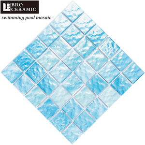 La natation décorative de piscine de vague de mer 3d conçoit la tuile de mosaïque à vendre E48T03 - Product Image 3
