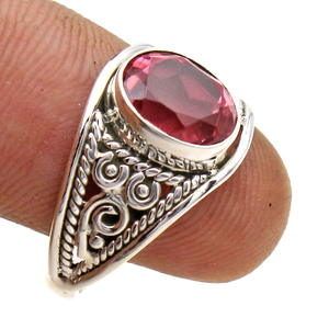 แหวนเงินแท้ 925 ประดับพลอยธรรมชาติ ลาลิมาร์ รูบี้ ลาบราโดไรต์ เทอร์ควอยซ์ มูนสโตน - Product Image 4