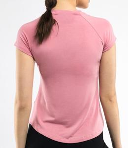 Camiseta sin mangas deportiva Rosa elegante para mujer, ropa de gimnasio de manga corta con lazo en la espalda, ropa deportiva para entrenamiento - Product Image 6