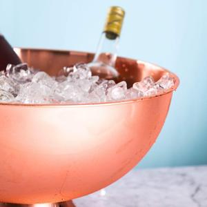 Seau à glace en acier inoxydable fabriqué à la main haute sur demande seau à glace en métal vin Champagne refroidisseur et refroidisseur refroidisseur de glace vente chaude - Product Image 2