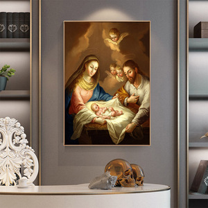 Vendita calda classica 3D lenticolare religioso pittura a olio <span class=keywords><strong>Gesù</strong></span> <span class=keywords><strong>Cristo</strong></span> su tela con Base elegante - Product Image 3
