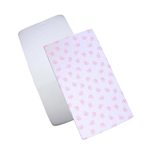 Drap de berceau certifié GOTS en coton biologique 100% avec ensemble de berceau personnalisé - Product Image 1