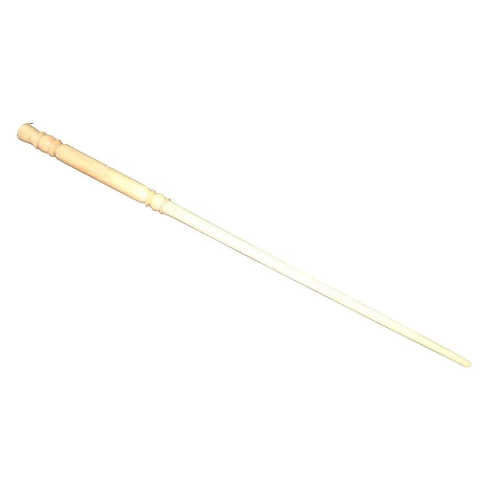 Movie Themed Good Quality Light Pink Colour Natural Unstained Hi-polish Finished Raw Wood Toy Wand