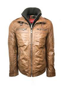 Chaqueta de cuero PU de estilo atemporal para hombre, traje de primavera, moda urbana callejera con aspecto flexible inspirado en motorista - Product Image 6