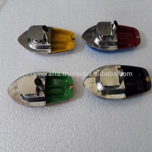 เรือป๊อปป๊อปทำมือ ของเล่นโมเดลเหล็กทาสี ของเล่นยานพาหนะสำหรับเด็ก เรือป๊อปป๊อปทำมือจากเหล็ก ของเล่นเรือไอน้ำโลหะ - Product Image 5