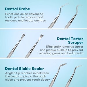 Kit de Higiene Dental de Acero Inoxidable Más Vendido 2026: Raspador Manual para Limpieza de Placa y Equipo de Relleno Dental - Product Image 5