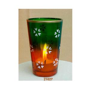 Votive en verre coloré rouge et vert de haute qualité pour la décoration de la maison prix de gros le plus demandé pour Noël - Product Image 1