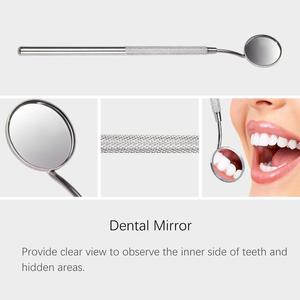 Juego de 5 herramientas profesionales de limpieza de dientes, Kit de higiene Dental, púas de acero inoxidable, removedor de cuidado bucal, escalador Dental de sarro de placa - Product Image 4
