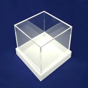 Portable Hinged Plexi Display Cases Plastic Gift Packaging Box for Doll