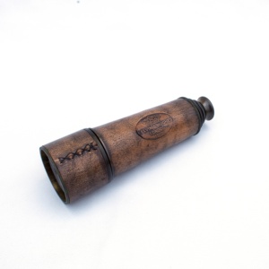 Télescope nautique en laiton de 18 pouces avec poignée en cuir, boîte en bois, instrument en métal - Product Image 2