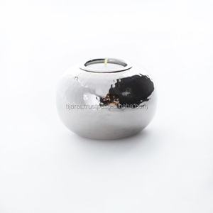 INDUSTRY TRENDING CLASSIC DESIGN METAL CANDLE <b>HOLDER</b> MODERN CANDLE JAR <b>GLASS</b> CANDLE <b>STAND</b> - Product Image 3