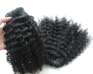 ผมเรมีผมคนสีธรรมชาติสำหรับต่อผมคนผมหยิกเป็นลอนสวย - Product Image 4