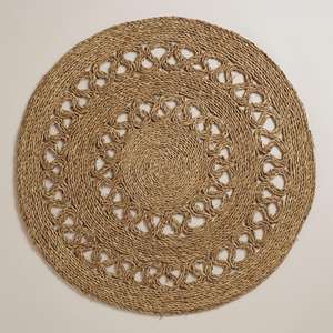 พรมฟางหญ้าทะเลทอมือสำหรับพรมและพรมในห้องนั่งเล่น - Product Image 5