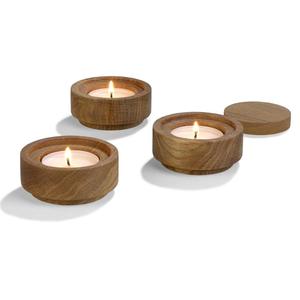 Porte-bougie et support en bois, porte-bougie chauffe-plat en bois de haute qualité, porte-bougie de mariage à vendre - Product Image 5