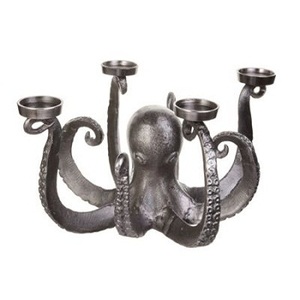 Candelabro de Lujo con Forma de Pulpo, Decoración para Mesa de Comedor de Restaurante y Hotel, Portavelas de Pilar - Product Image 5
