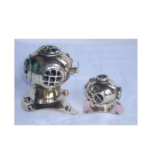 Casco de buceo de latón y cobre, accesorio decorativo para el hogar, artesanía Náutica de Metal - Product Image 4
