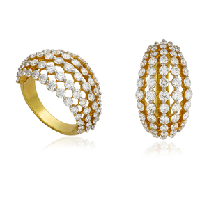 Anillos de Diamantes para Mujer en Oro Blanco de 18 Quilates con Corte Brillante Redondo y Engaste de Bisel, Joyería Elegante y de Lujo de Rikhava Diamonds - Product Image 1