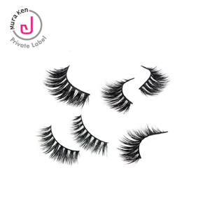 OEM cils de vison 3D personnalisés vaporeux fausse bande complète de maquillage avec boîte personnalisée - Product Image 4