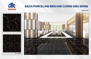 CMC Micro Crystal Glaze Porcelana Azulejo Interior Hotel Uso Tradicional Antibacteriano Firebrick 800x800mm Venta al por mayor - Product Image 3