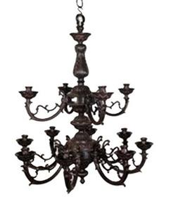 Plafonnier suspendu en métal SIX éclairages, lustre décoratif moderne - Product Image 5