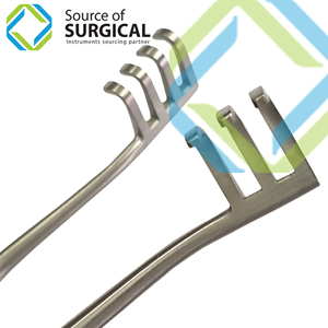 Retractor รั้งตัวเองท่อนไม้ท่อนไม้ทิ่มแทงด้วยตนเองรั้งรั้งรั้งรั้งสำหรับสัตวแพทย์รักษากระดูกและข้อ3x4 - Product Image 4