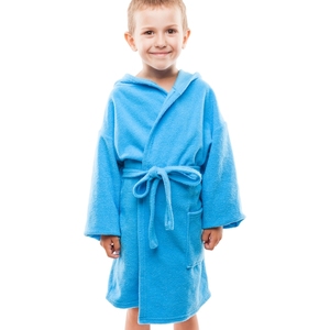 Albornoz de lana de invierno para niños, bata de baño gruesa de algodón al precio más bajo, fabricante en India - Product Image 6
