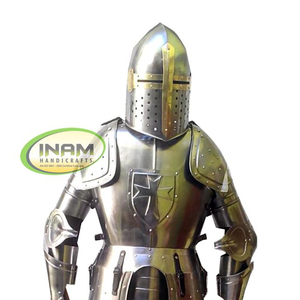 Recién llegado INAM ARTESANÍA Hermoso diseñador decorativo hecho a mano armadura de latón traje único náutico MODELO DE Metal pulido - Product Image 1