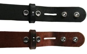 Lqbelt Correa de cinturón con hebilla automática Cinturones al por mayor para hombres Stock Sin hebilla OEM Cinturones personalizados Fábrica de cuero genuino Negro Rojo - Product Image 3