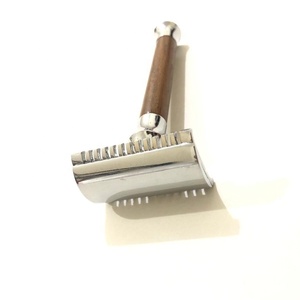 Thẳng Tay Dài Kim Loại Thép Không Gỉ Bướm Mở Cắt Throats Dao Cạo Hai Lưỡi Dao Cạo An Toàn Cạo Râu - Product Image 3