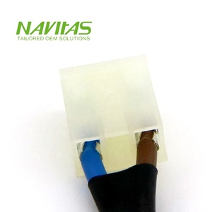 Connecteur d'alimentation OEM MOLEX 09-91-0300, prise 3 broches, connecteur FASTON 4.8, assemblage de câbles automobiles - Product Image 4