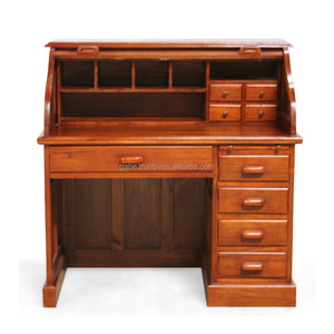 Bàn Viết CuộN Gỗ Tếch Rắn - Product Image 2