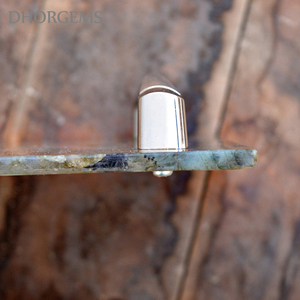 Natural Labradorite Crystal <b>Coaster</b> Tray | Quartz Gemstone Serving Platter Decorative Stone Tray for Home Decor Table Styling. - Product Image 4