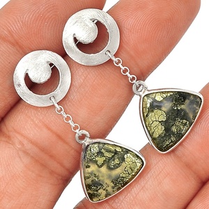 925สเตอร์ลิงเงิน markasite ใหม่ทำด้วยมือต่างหูอัญมณีสำหรับภรรยา ODM - Product Image 1