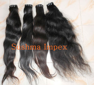 ผมแท้แบบตรงจากอินเดีย ยี่ห้อ Remy แบบไม่ผ่านการแปรรูป  แบบเย็บสองชั้นด้วยเครื่องจักร สำหรับต่อผม - Product Image 5