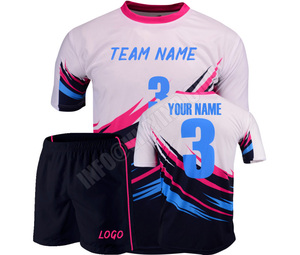 Latest Custom Design Sublimated Made Soccer Uniform Jersey Set Soccer Shirts Soccer Training Short - Product Image 5