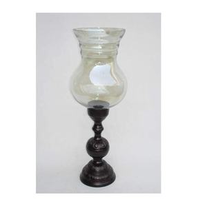 Hot Premium Quality Modern Style <b>Glass</b> and Metal Combination <b>Candle</b> <b>Holder</b> Royal Luxuries <b>Candle</b> Pillar <b>Holder</b> for Wedding Decor - Product Image 1