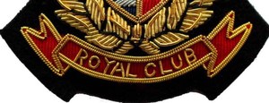 Insignia Bordada a Mano con Hilo Dorado del Club Real, Emblema Táctico para Blazer Escolar, Insignias de Tela para Coser - Product Image 4