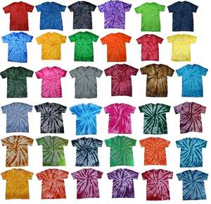 OEM Été 2024 Nouveau Vortex Tricolore Psychédélique High Street Fashion Cotton T-shirt Tie Dye T-Shirt Short Sleeve Men' T-shirt - Product Image 6