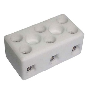 TC-203-A High Temperature 3-Pole 20A Ceramic <b>Terminal</b> Block - Product Image 1