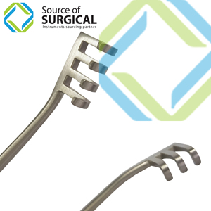 เครื่องมือผ่าตัดแบบเปิดเองได้ ยี่ห้อ Source Surgical Manual Retractor  วัสดุเหล็ก ได้รับการรับรองมาตรฐาน CE ระดับ Class I ขนาด 135 มม. สำหรับใช้ในโรงพยาบาล - Product Image 3