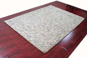 Tapis d'intérieur en laine Shaggy moderne fait à la main Tapis de zone commerciale conçu sur mesure Doux Hôtel Bureau à domicile Prière Cuisine Utilisation Tissé Pile coupée - Product Image 2