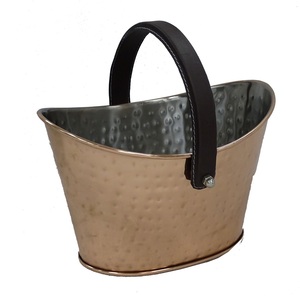 ถังน้ำแข็งสแตนเลสพร้อมที่จับหนัง - Product Image 1