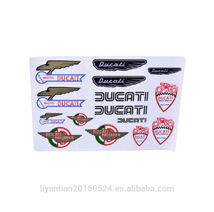 <span class=keywords><strong>Autocollant</strong></span> décoratif personnalisé pour carrosserie de <span class=keywords><strong>moto</strong></span>, découpe sur mesure, logo de marque - Product Image 3