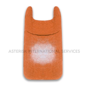 Pochette de téléphone portable en feutre écologique faite à la main avec fermeture ouverte sac à main/couverture mobile avec motif uni en plusieurs couleurs du Népal - Product Image 5