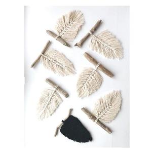 เชือกคอตตอนแขวนผนังขนาดเล็กหรูหรา,สำหรับห้องเลี้ยงเด็กและห้องรับประทานอาหารตกแต่ง MACRAME TAPESTR - Product Image 1