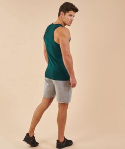 Débardeur de sport pour homme de qualité professionnelle, sans manches, pour la musculation, respirant, en coton et élasthanne, imprimé, tricoté - Product Image 3